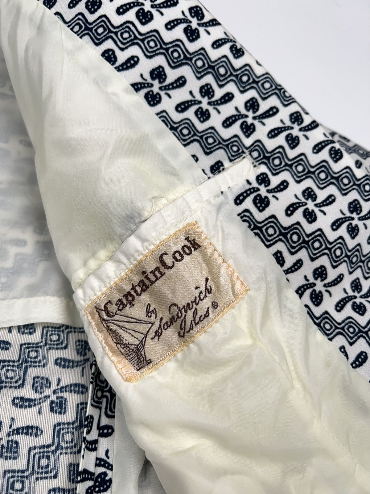 Vintage Sandwich Isles Captain Cook Printed Vintage Blazer Jacket 60 Size 44R - 15 Thumbnail
