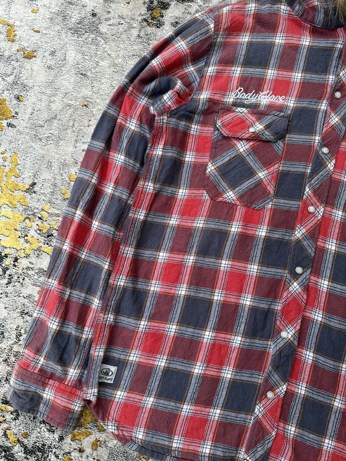 20471120 2000s SURF STYLE BG53 FUR HOODIE TARTAN Y2K LGB STYLE Size US L / EU 52-54 / 3 - 5 Thumbnail