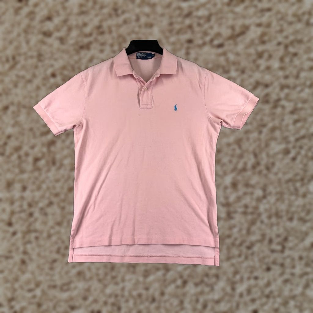 Ralph Lauren VINTAGE Ralph Lauren Polo Shirt Men M Pink Golf Embroidered Pony STains Size US M / EU 48-50 / 2 - 1 Thumbnail