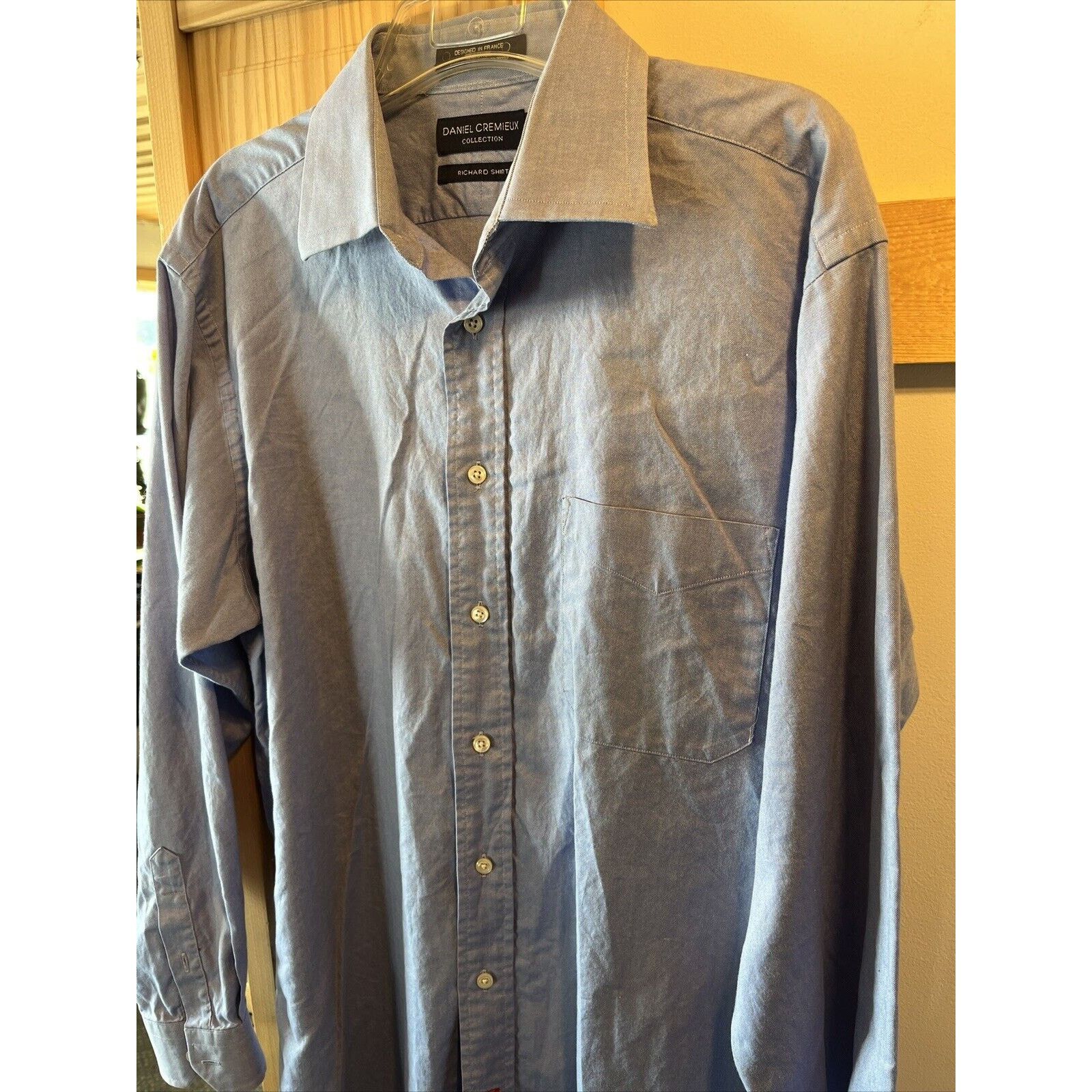 Daniel Cremieux Daniel Cremieux Men’s 16 35 blue LS cotton richard shirt Size US L / EU 52-54 / 3 - 6 Thumbnail