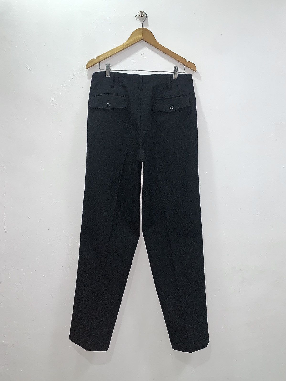 Y's for Men 90’s YOHJI YAMAMOTO - Y’s FOR MEN SOLID WOOL TROUSERS Size US 31 - 9 Thumbnail