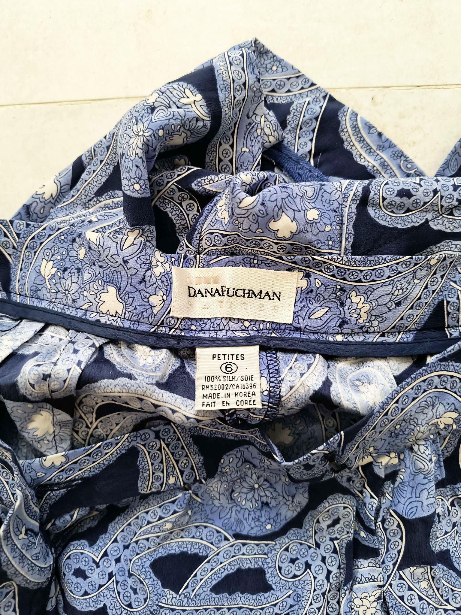 Other Dana Buchman size XS mini skirt 100% silk Size 34" / US 12 / IT 48 - 3 Thumbnail