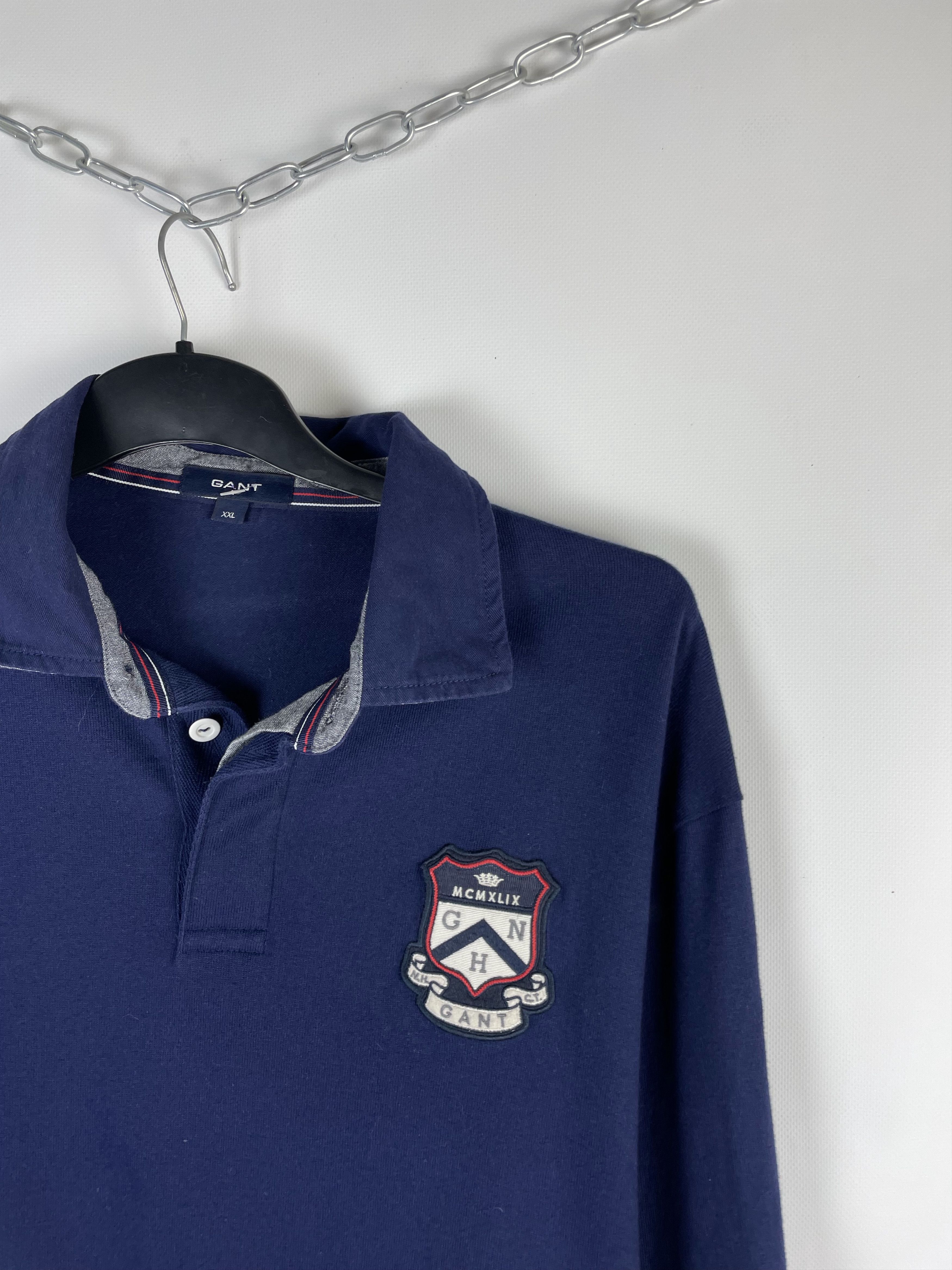Gant Vintage 90s Gant Rugby Long Sleeve Shirt Size US XL / EU 56 / 4 - 4 Thumbnail