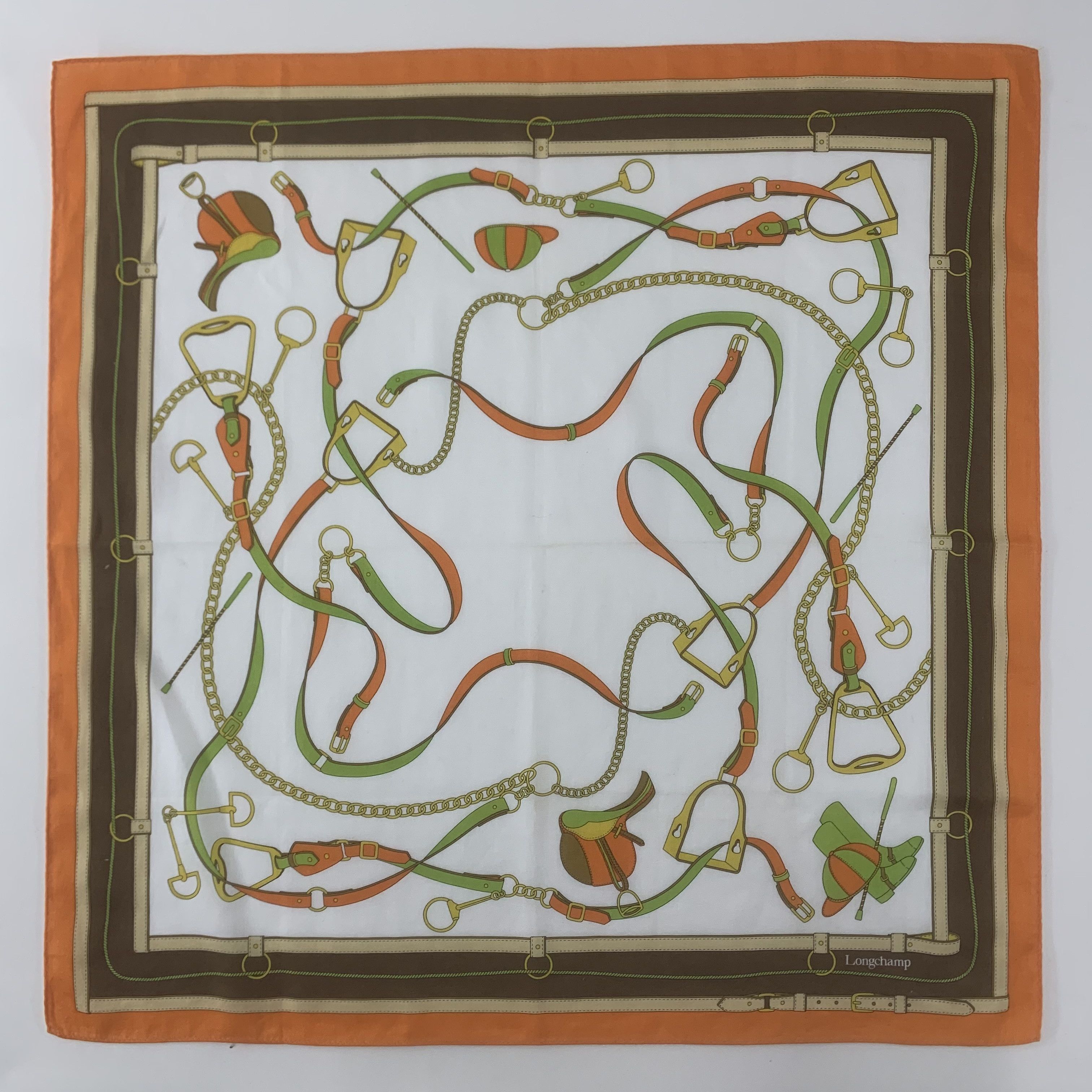 Longchamp Longchamp Handkerchief Bandana Neckerchief Pocket Square Size ONE SIZE - 2 Thumbnail