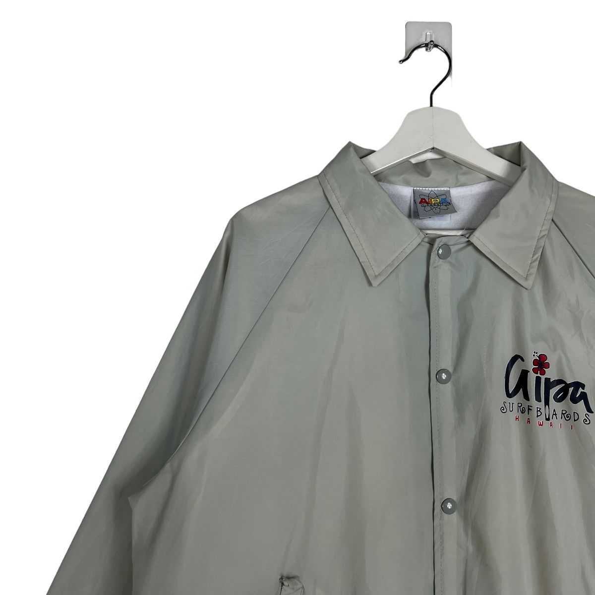Auburn Sportswear 🔥 VINTAGE AIPA SURFBOARDS HAWAII COACH JACKET MADE IN USA Size US L / EU 52-54 / 3 - 9 Thumbnail