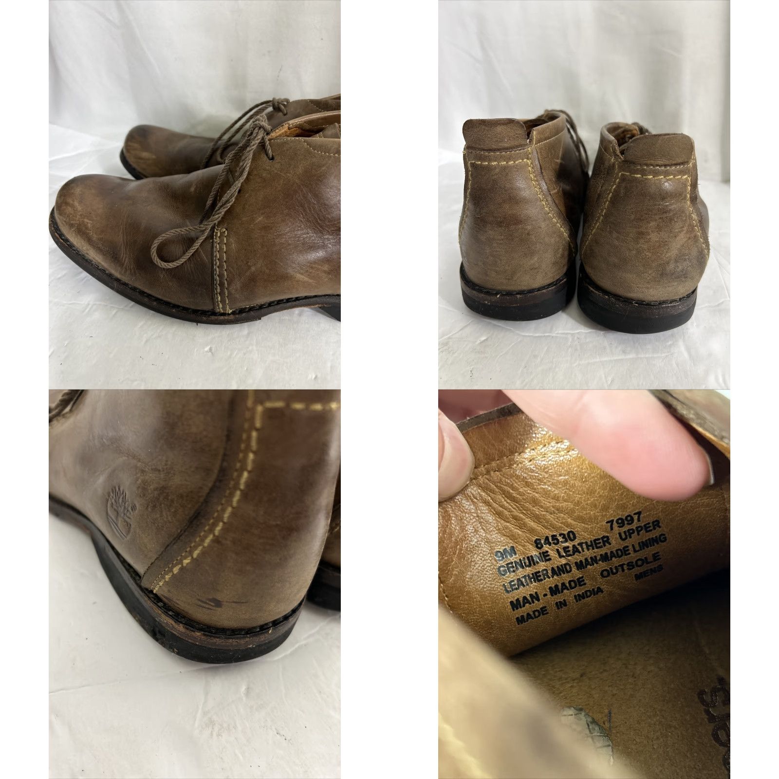 Timberland Timberland Earthkeepers Boots Mens 9M Chukka Booties Brown Leather Almond Toe Casual Man Boots Size US 9 / EU 42 - 9 Thumbnail