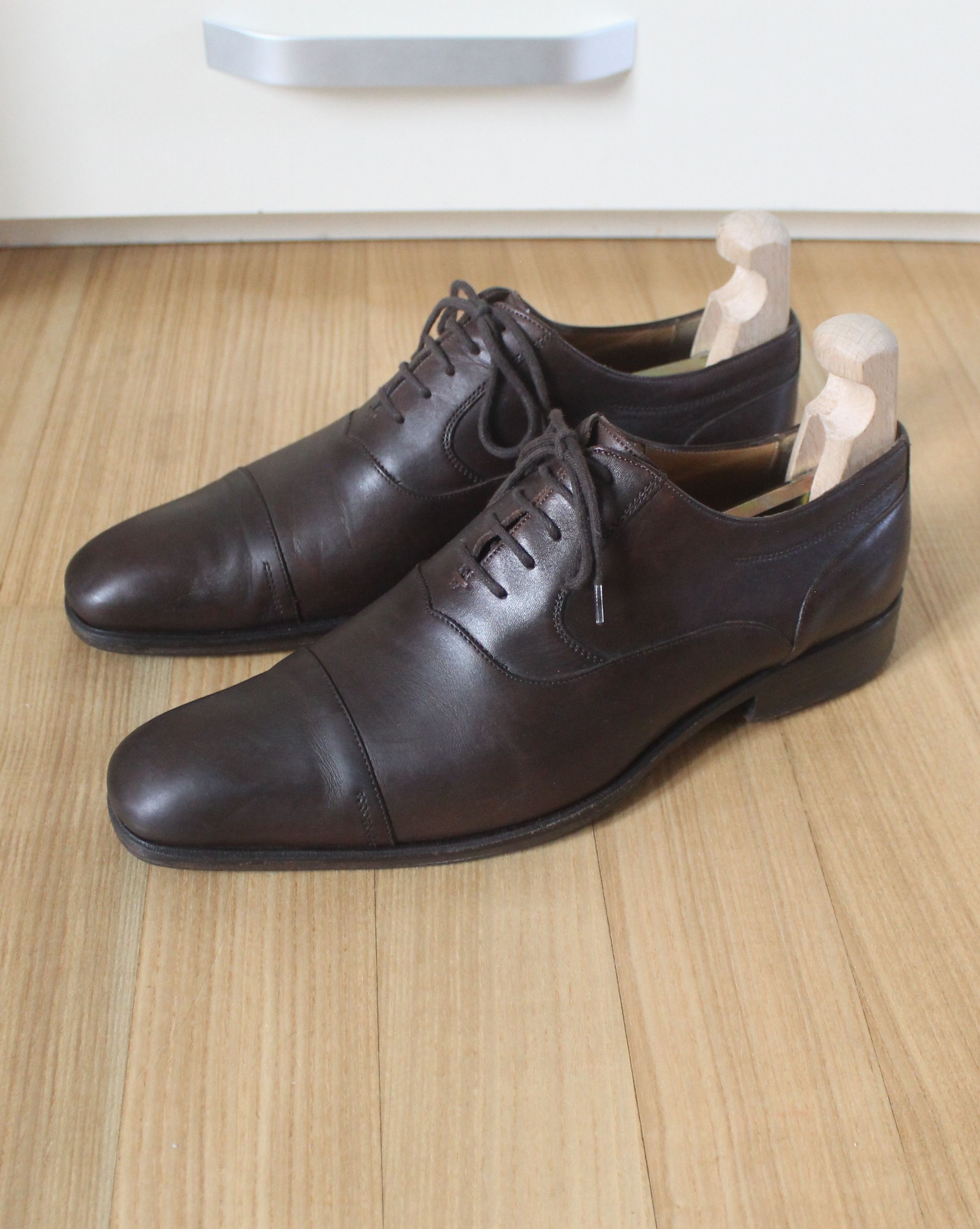 Gucci Gucci Lace Up Oxfords Leather Shoes Size US 9 / EU 42 - 1 Thumbnail