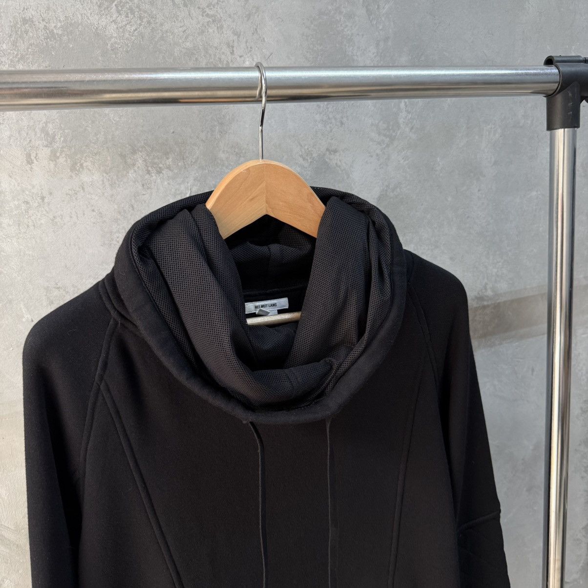 Helmut Lang Rare Helmut Lang Avant Garde Funnel Neck Zip Sleeve Hoodie Size US L / EU 52-54 / 3 - 13 Thumbnail