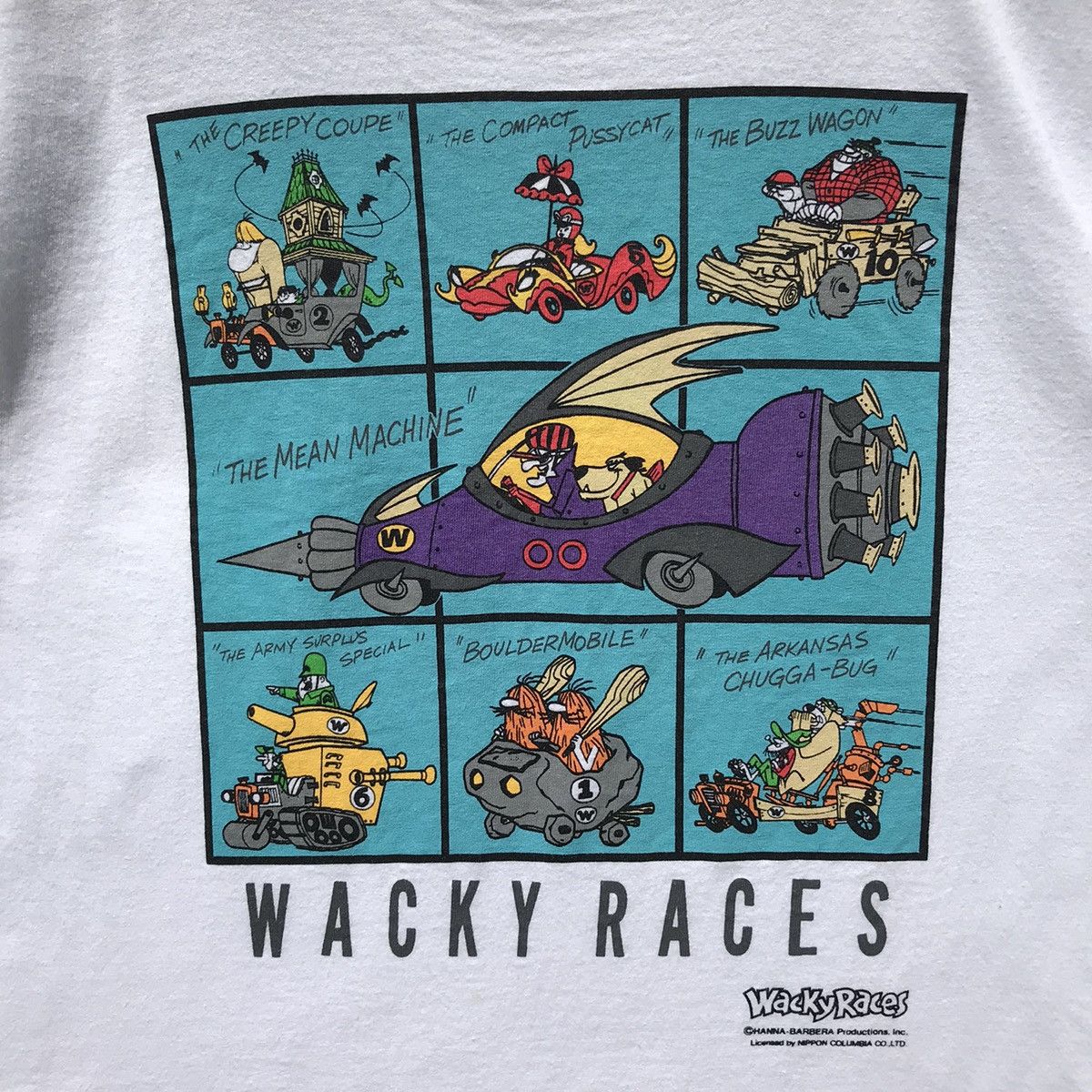 Cartoon Network × Vintage × Warner Bros Vintage 90s Wacky Races©️Hanna-Barbera Cartoon Shirt Size US XS / EU 42 / 0 - 10 Thumbnail