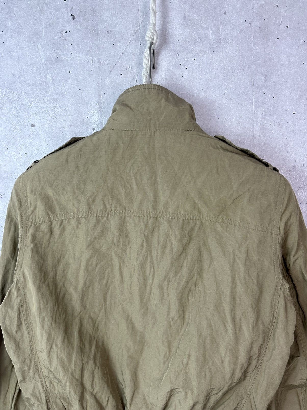Barbour Barbour 1939 Steel Flyer Beige Women’s Bomber Zip Jacket Size XL / US 12-14 / IT 48-50 - 12 Thumbnail
