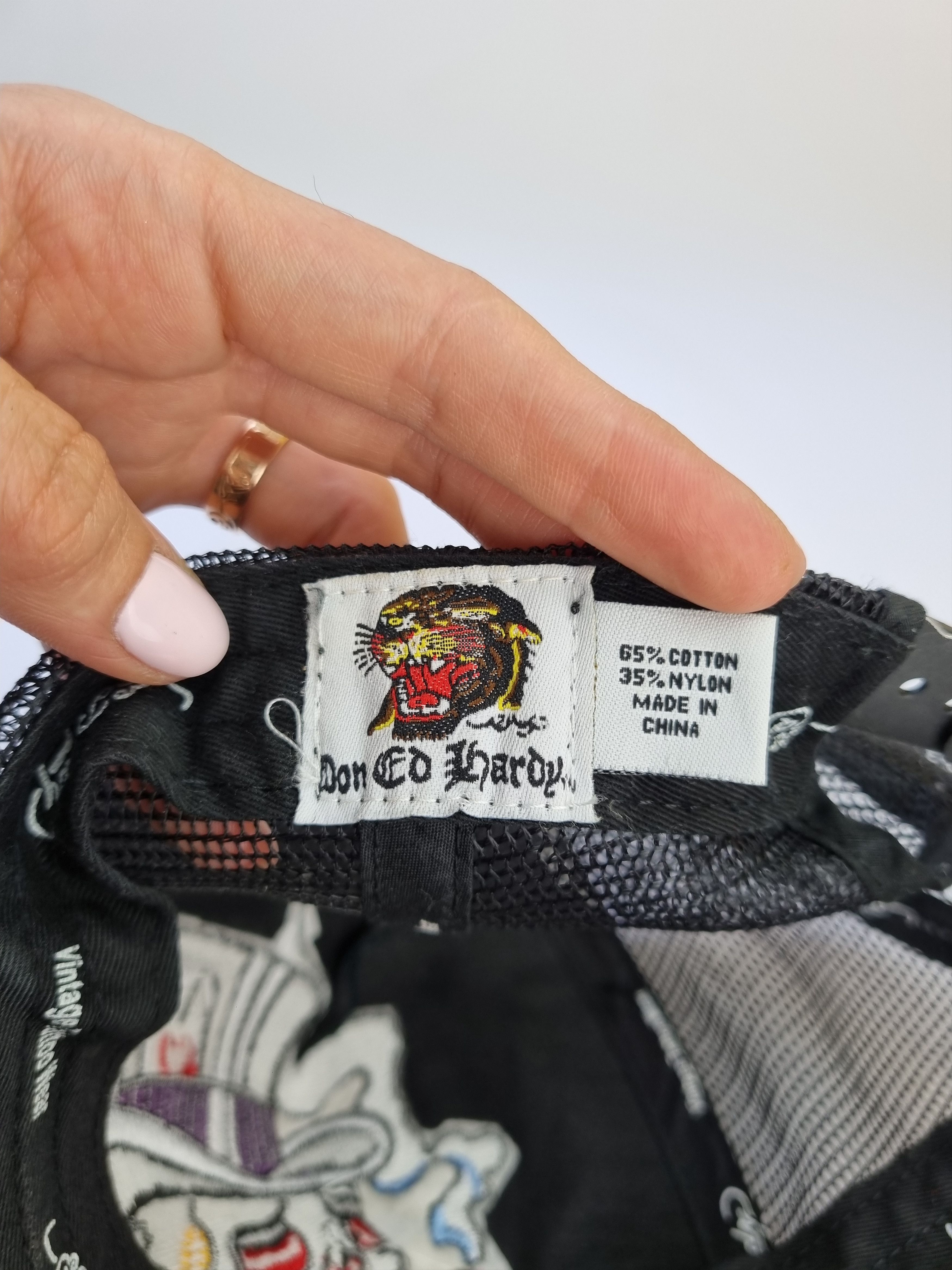 Christian Audigier × Ed Hardy Ed Hardy Embroidered Amazing Skull Artistic Comic Design Cap Size ONE SIZE - 14 Thumbnail