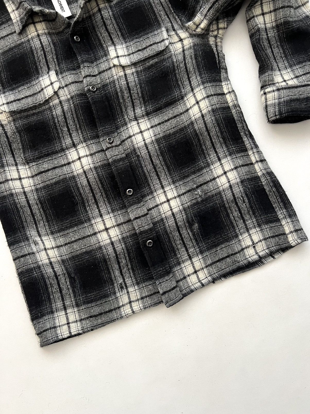 20471120 🔥SAMPLE Attachment Kazuyuki Kumagai Cashmere Grunge Shirt Size US S / EU 44-46 / 1 - 9 Thumbnail