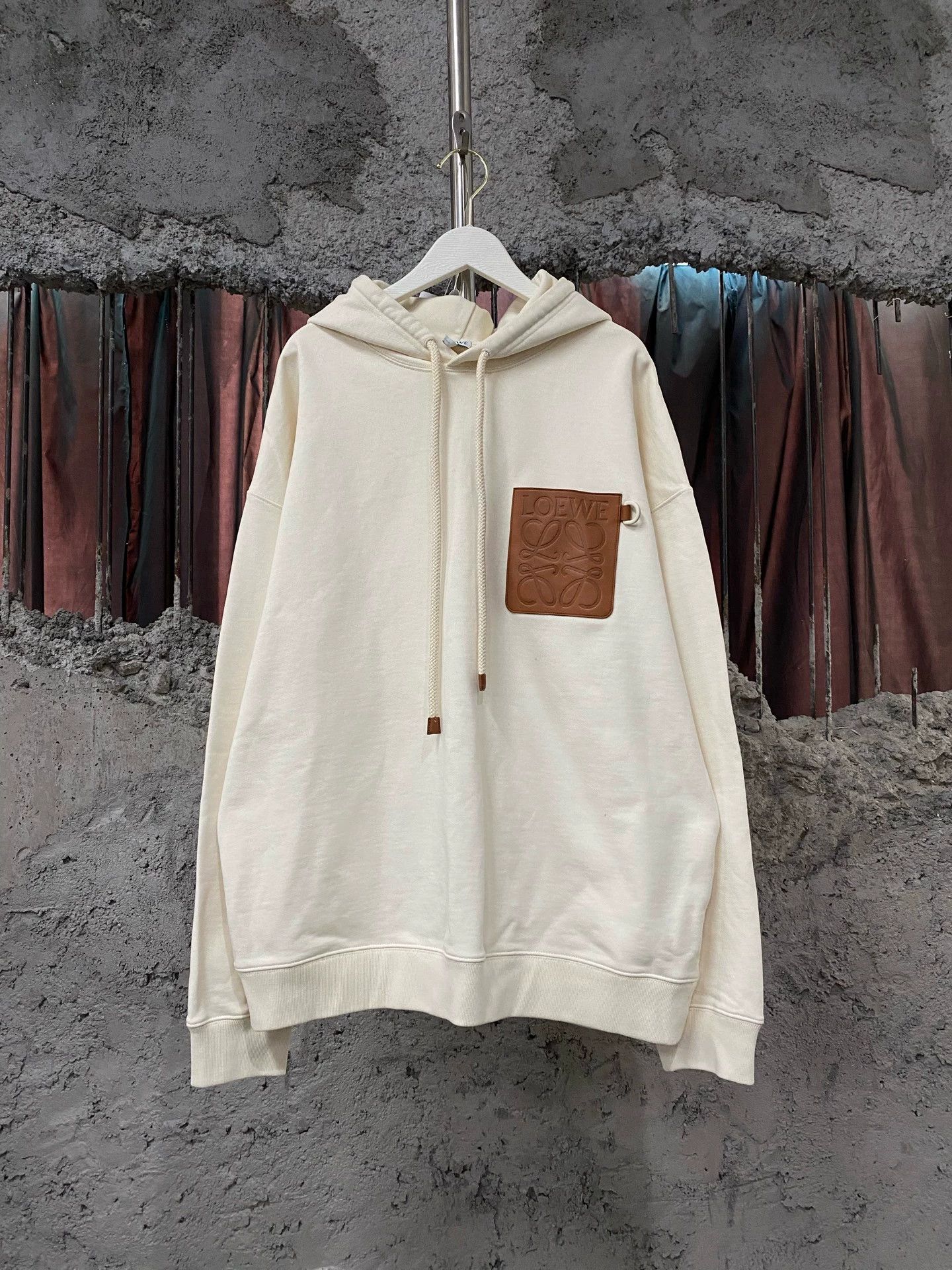 Loewe Loewe Leather Panel Hoodie L 98 New Size L / US 10 / IT 46 - 1 Thumbnail