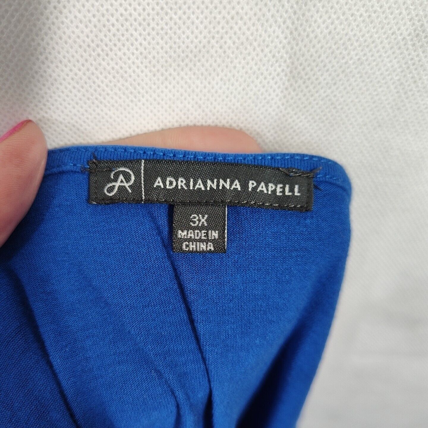 Adrianna Papell Adrianna Papell Blue Tunic Top Embroidered Women Size 3X Size 3XL / US 20-22 - 5 Thumbnail