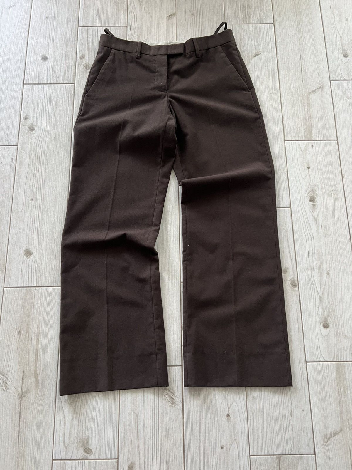 Helmut Lang Helmut Lang Archive Straight Brown Pants Designer Vintage Size US 28 / EU 44 - 7 Thumbnail