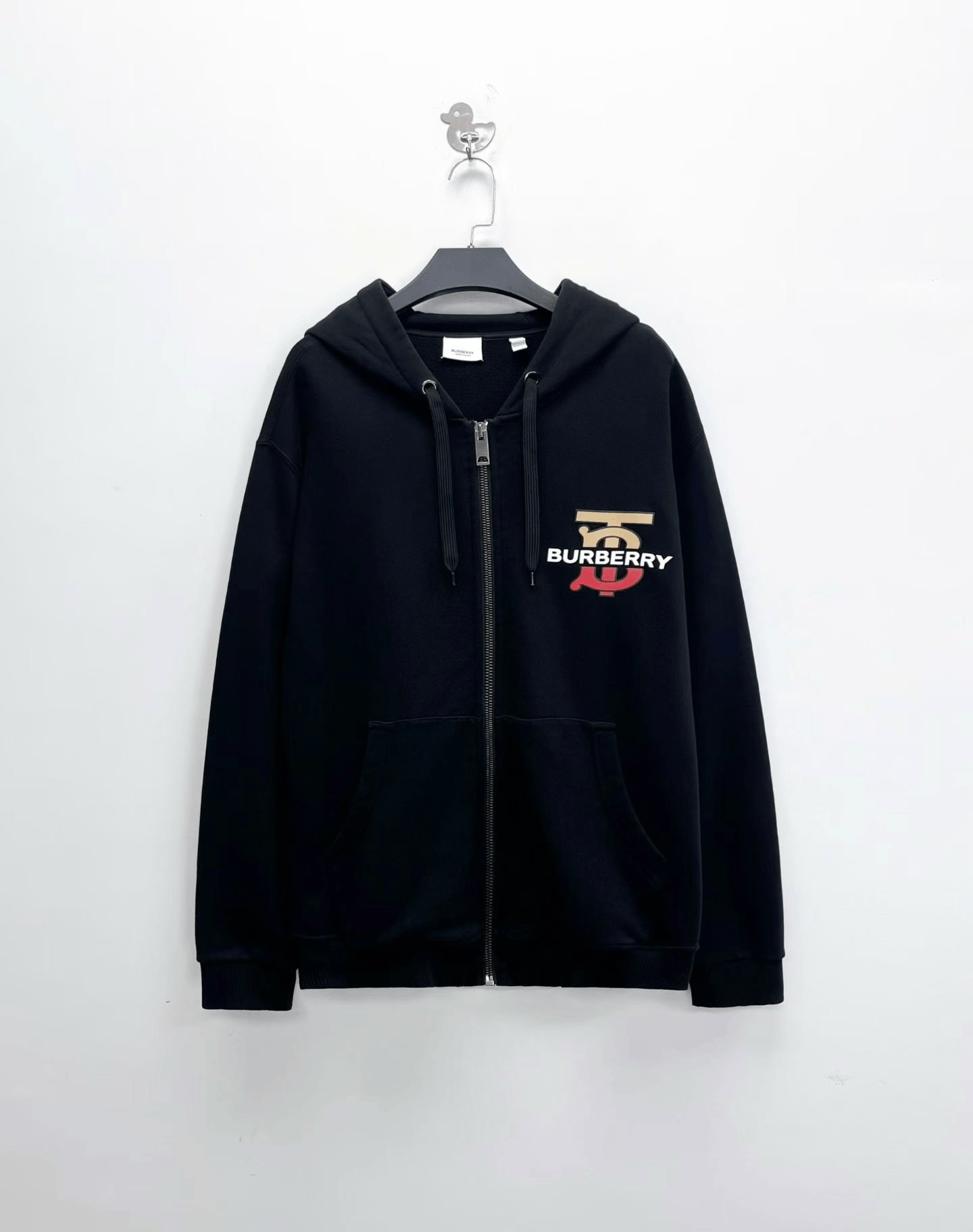 Burberry Burberry Black Gradient TB Logo Zip Hoodie Size US L / EU 52-54 / 3 - 1 Thumbnail