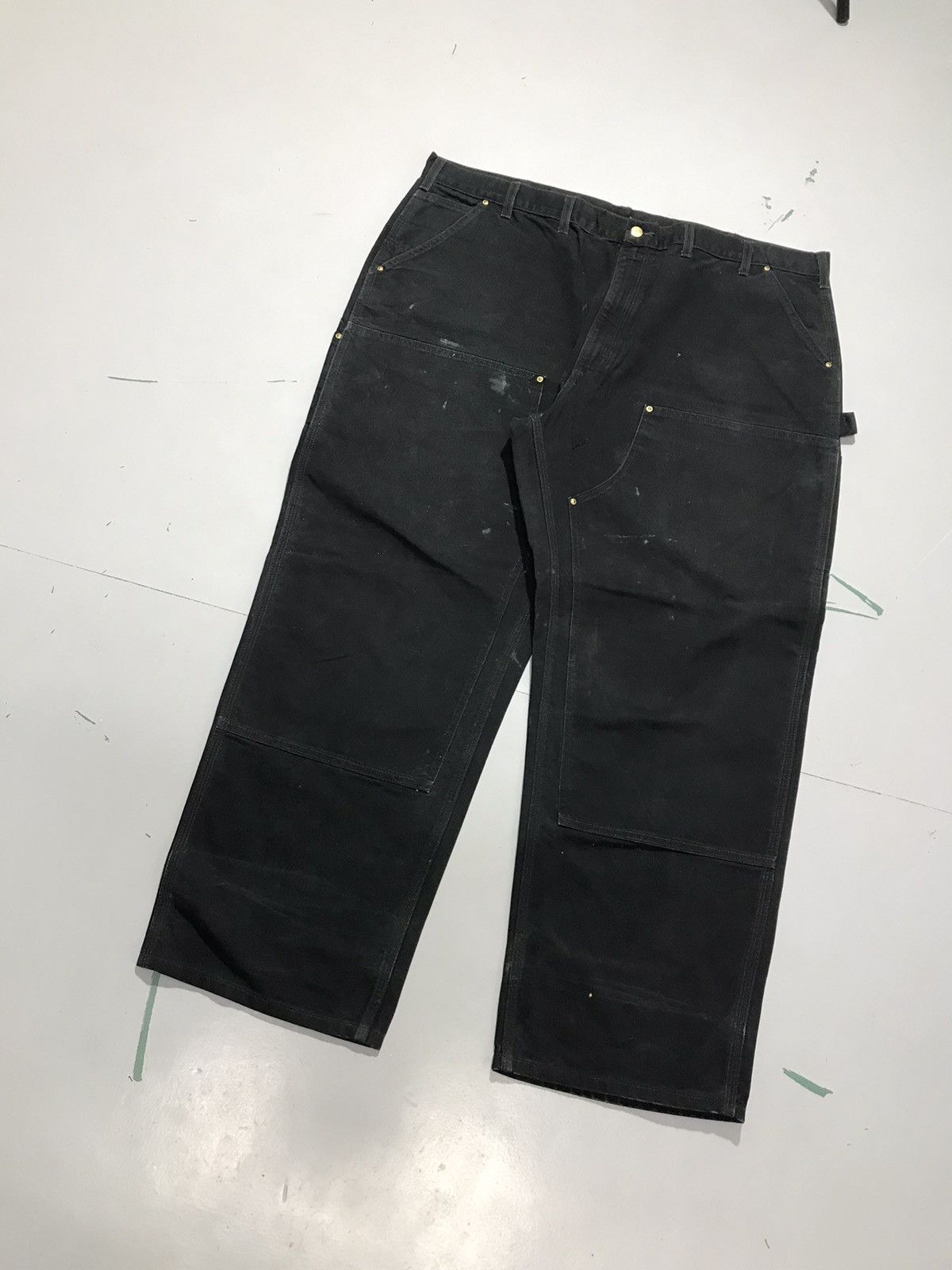Carhartt Vintage Carhartt double knee damaged workwear denim 46x30 Size US 44 / EU 60 - 3 Thumbnail