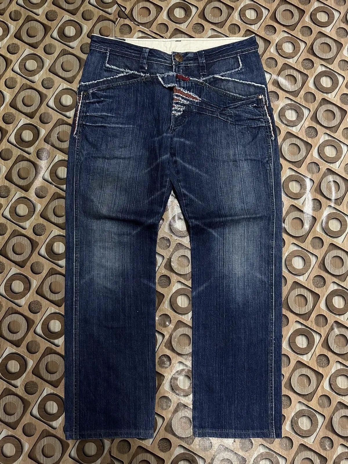 Marithe + Francois Girbaud GRAILS🔥 MARITHE FRANCOIS GIRBAUD JEANS VERY RARE DENIM PANTS Size US 33 - 2 Thumbnail