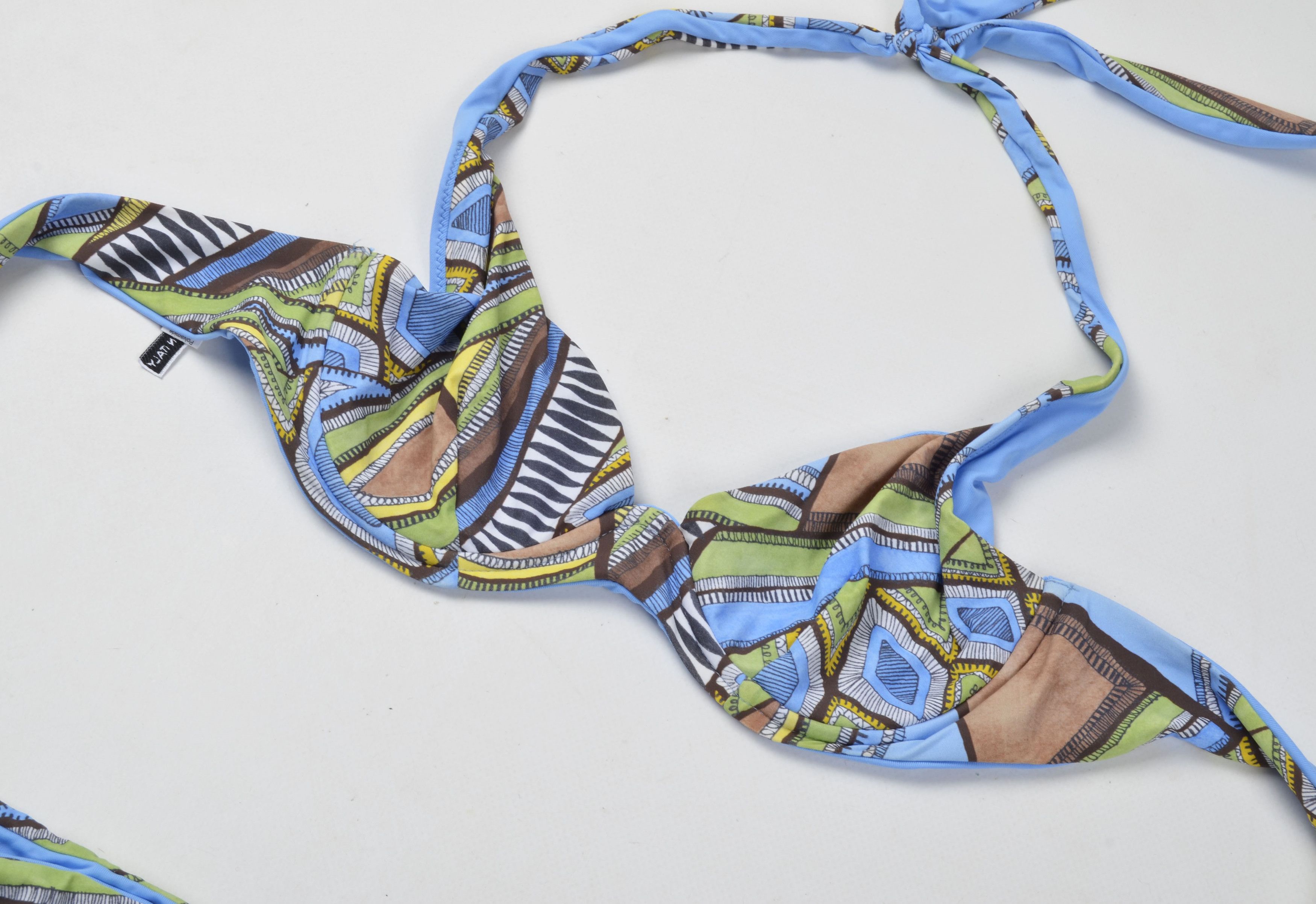 Designer Raffaela D'Angelo Multicolor Italian Bikini Set Size ONE SIZE - 5 Thumbnail