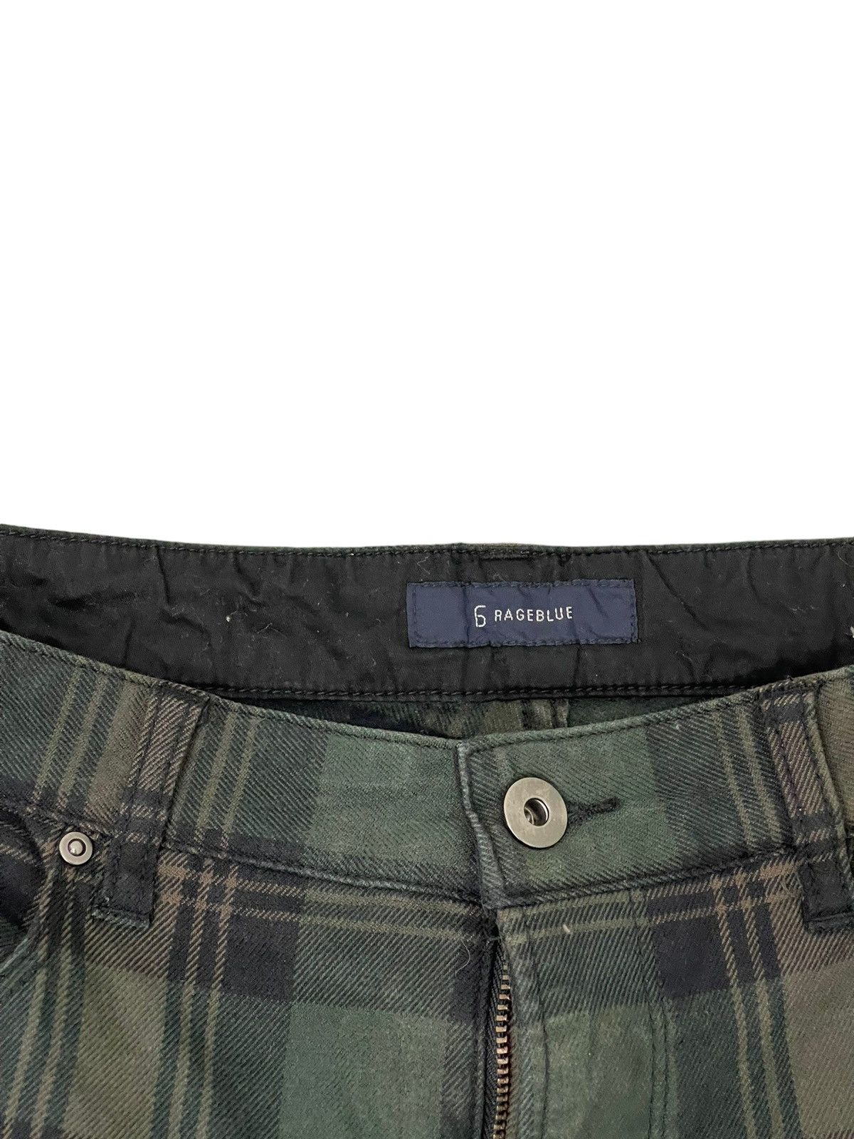 Japanese Brand Slim Check Pant Rageblue Stretch 7🟦0 Size US 33 - 13 Thumbnail