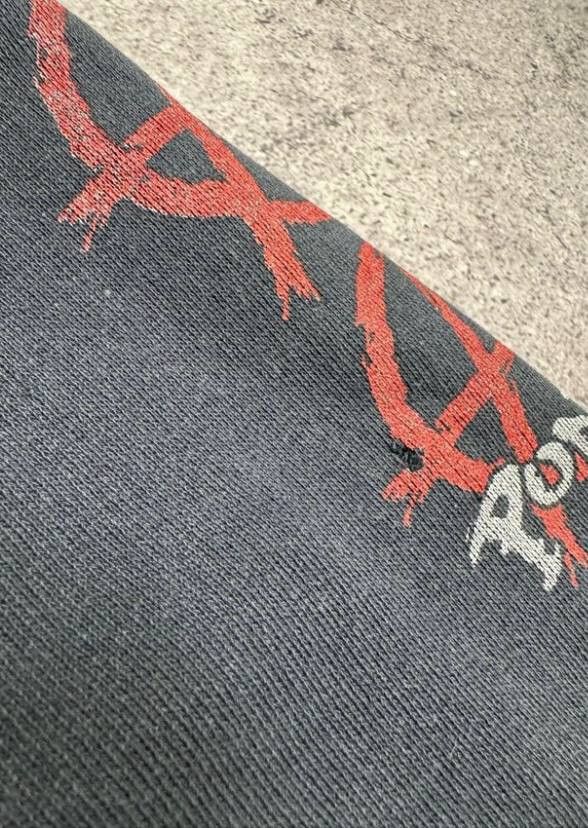 Japanese Brand × Vintage Anarchy Punks Not Daed Merch Faded Vintage Hoodie Size US L / EU 52-54 / 3 - 6 Thumbnail