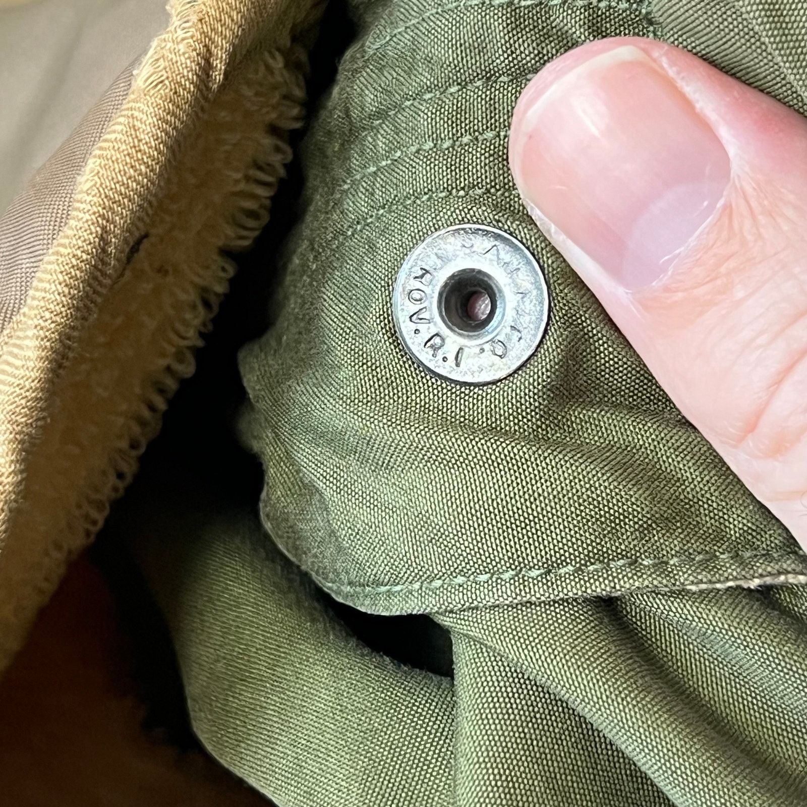 Vintage 50s US Army M-1951 Fishtail Parka | CROWN Zipper | M/L Size US L / EU 52-54 / 3 - 5 Thumbnail