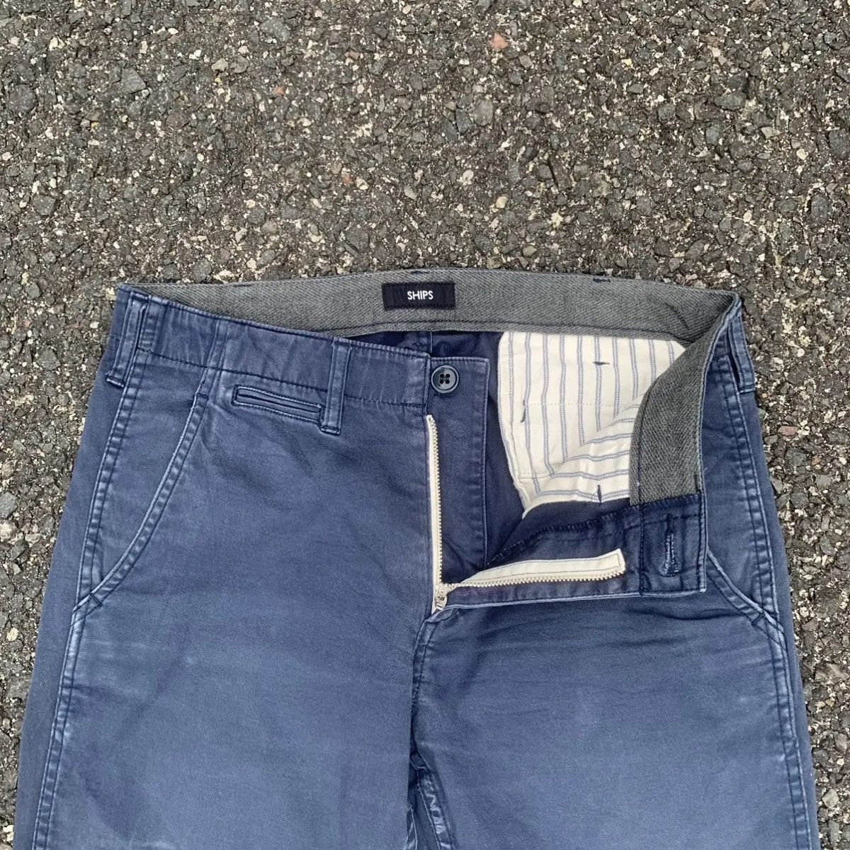 Japanese Brand × SHIPS × Ships Jet Blue Ships Trousers Blank Chino Pants Made In Japan Size US 29 - 5 Thumbnail