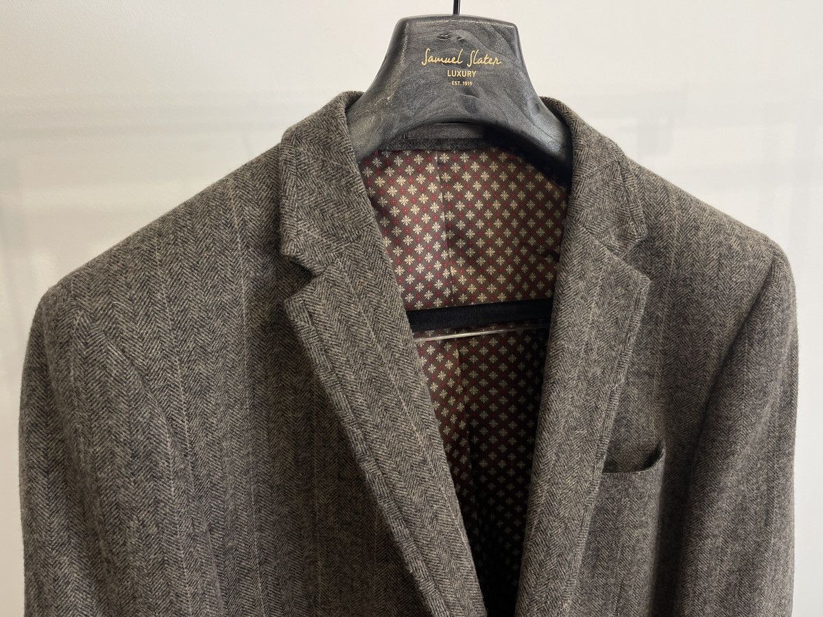 NEXT Vintage blazer classic jacket sport coat herringbone pattern Size 44R - 4 Thumbnail