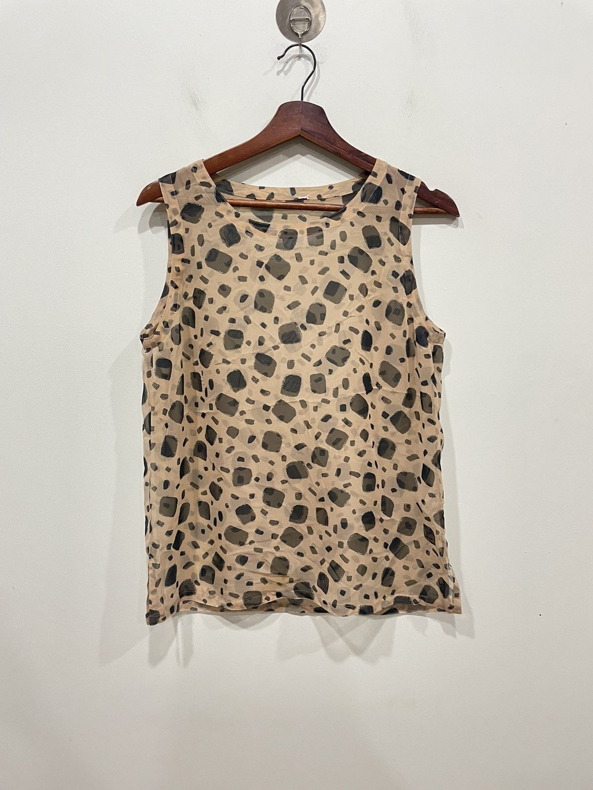 Japanese Brand Yukiko Hanai Mesh Sleeveless Top Size ONE SIZE - 1 Thumbnail