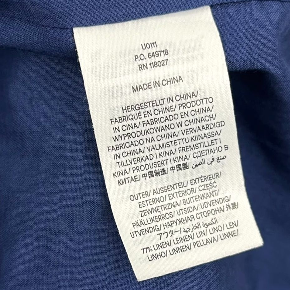Boden Bloomsbury Interest Blazer Boden Womens UK 14 / US 10 Blue Striped Linen Cotton Size XL / US 12-14 / IT 48-50 - 3 Thumbnail