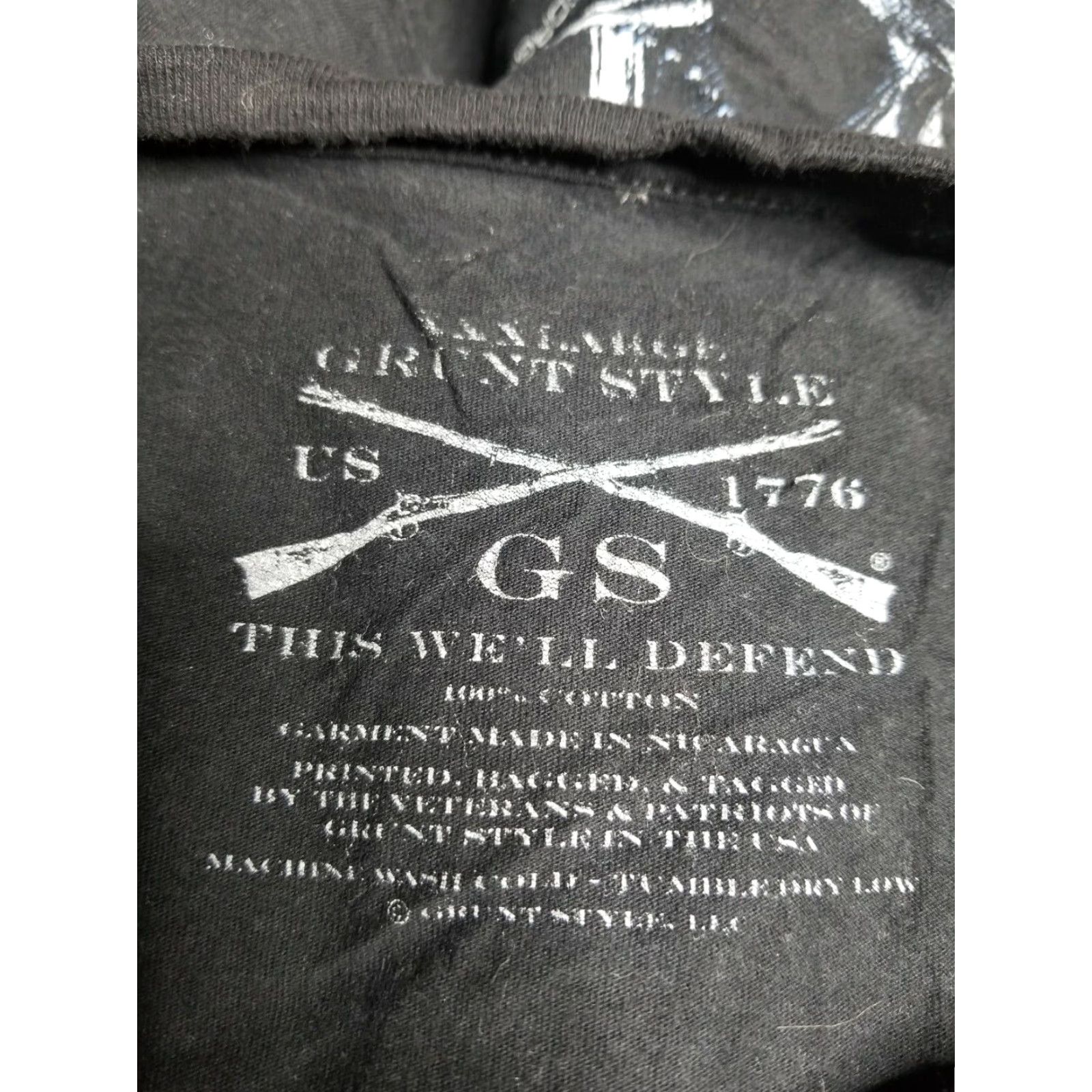 Doublet Grunt Style T-Shirt Men's 3XL Black Cotton Short Sleeve Crew Neck Logo Size US XXL / EU 58 / 5 - 4 Thumbnail