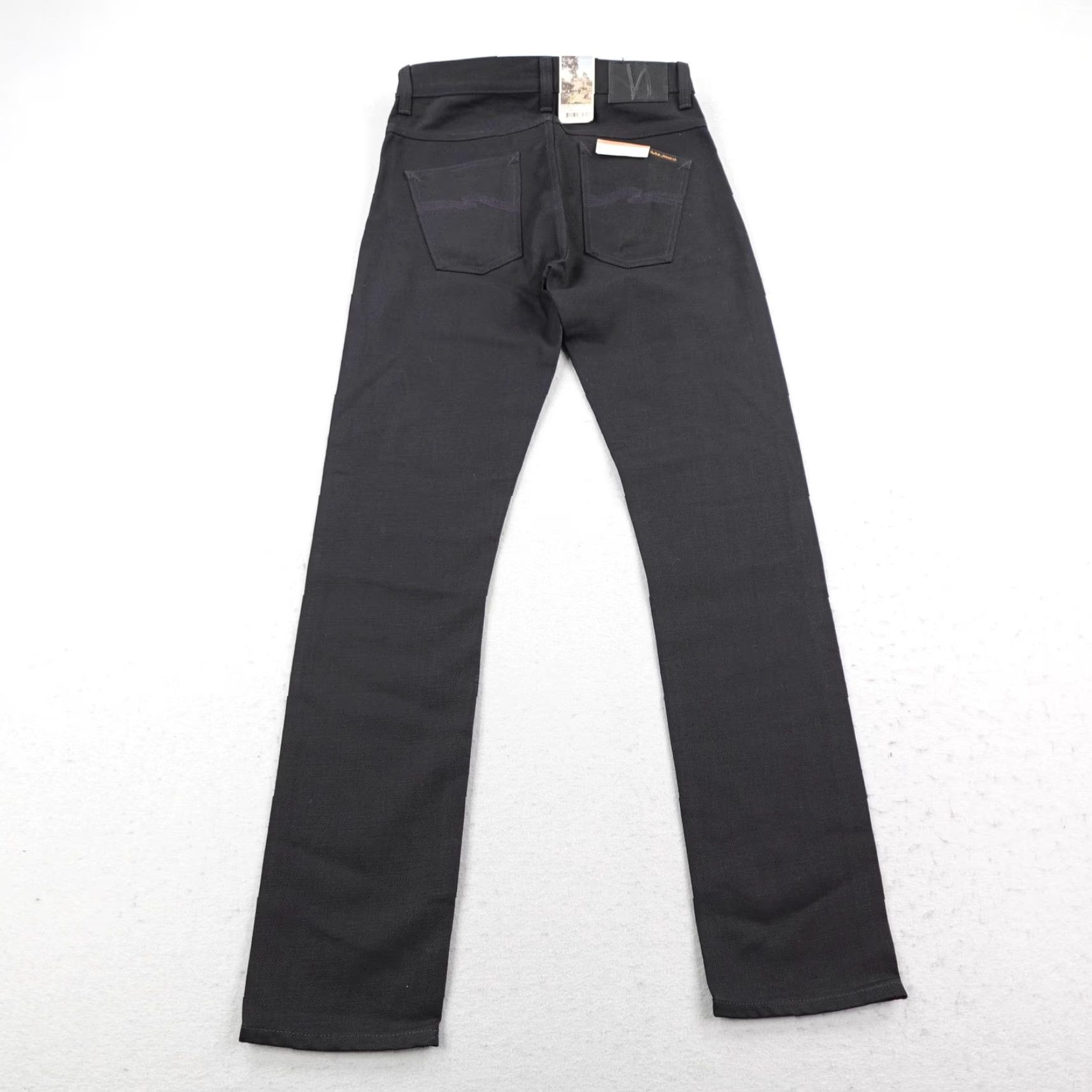 Nudie Jeans Nudie Jeans Co Slim Fit Jeans 28x32 Regular Button Fly Denim Black Fearless Freddie Men's Mature Mens 28x32 Slim Raw Denim Size US 28 / EU 44 - 4 Thumbnail