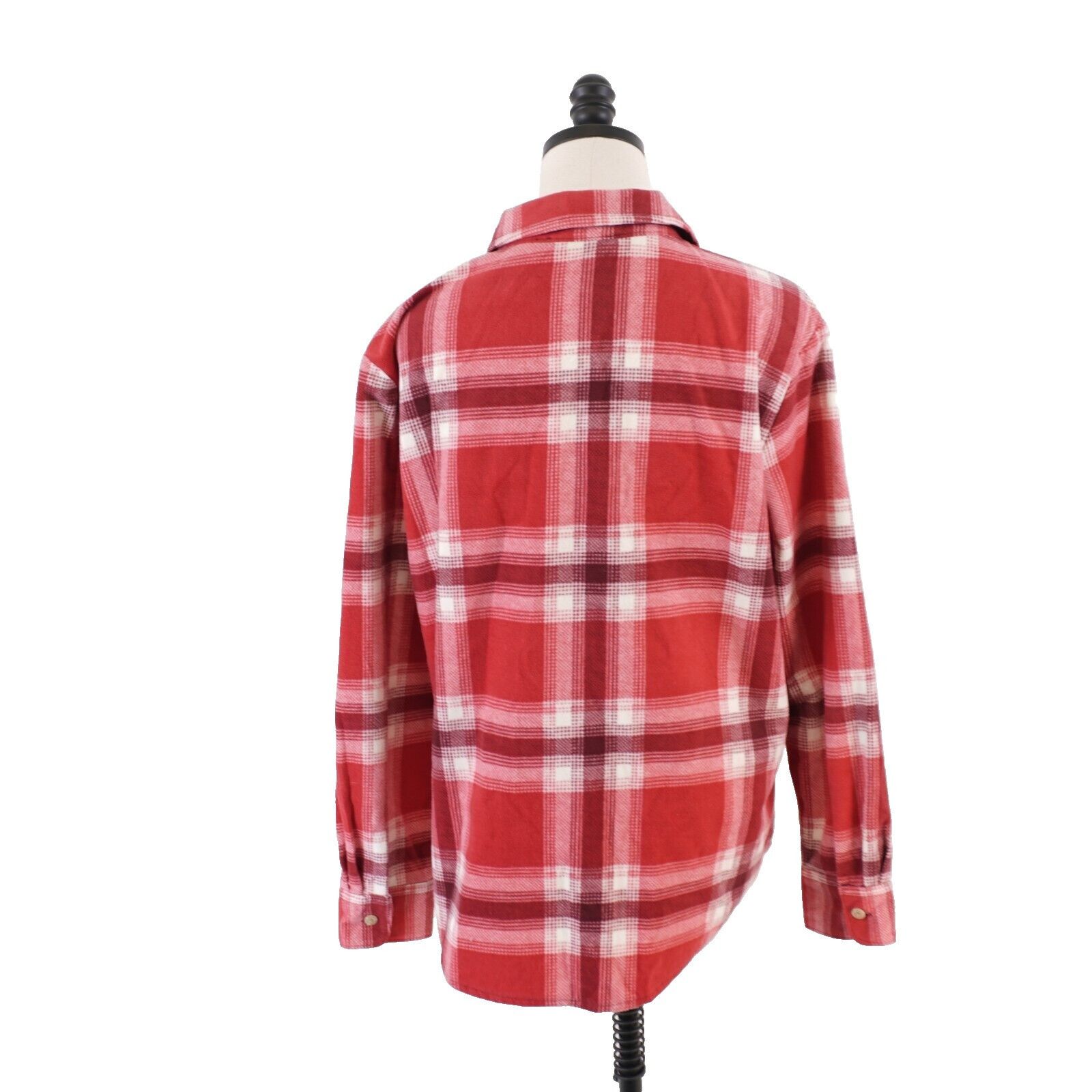 Lee Lee Riders Red Plaid Large Flannel Collared Button Front Shi Size L / US 10 / IT 46 - 6 Thumbnail