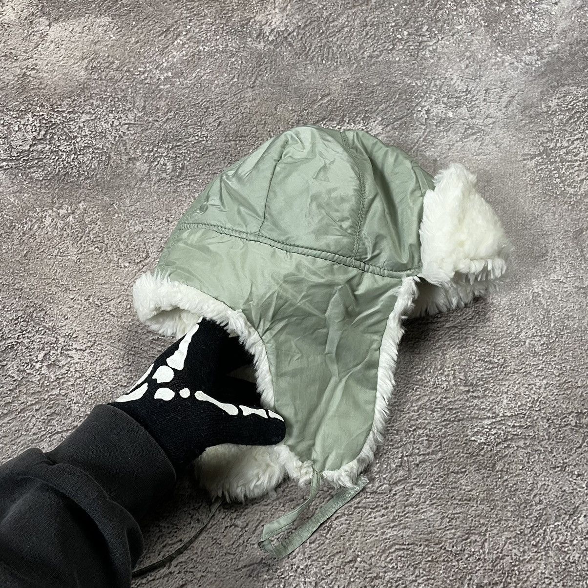 Vintage Vintage 90s Alt Mohair Faux Fur Beanie Ushanka Goth Slim OS Size ONE SIZE - 4 Thumbnail