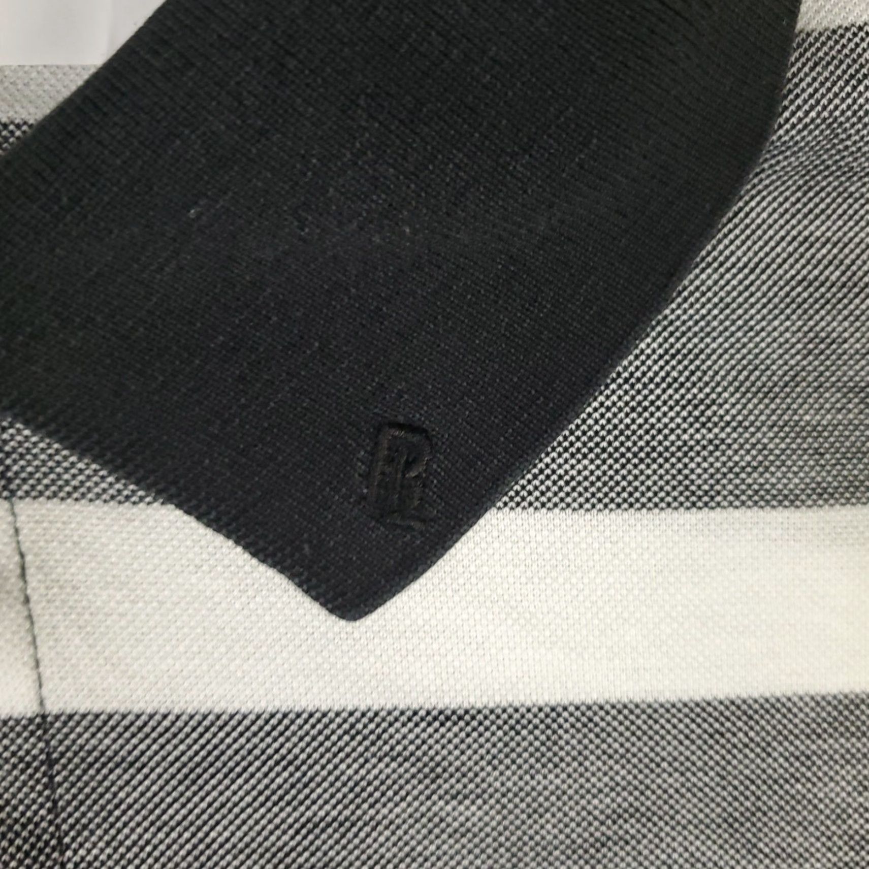 Ralph Lauren Ralph Lauren Polo Shirt Gray White Striped Casual Regular Fit Mens Large Size US L / EU 52-54 / 3 - 2 Thumbnail