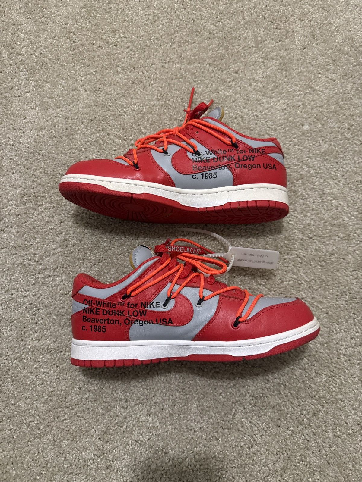 Nike × Off-White Off White Dunk Low Size US 8 / EU 41 - 2 Thumbnail
