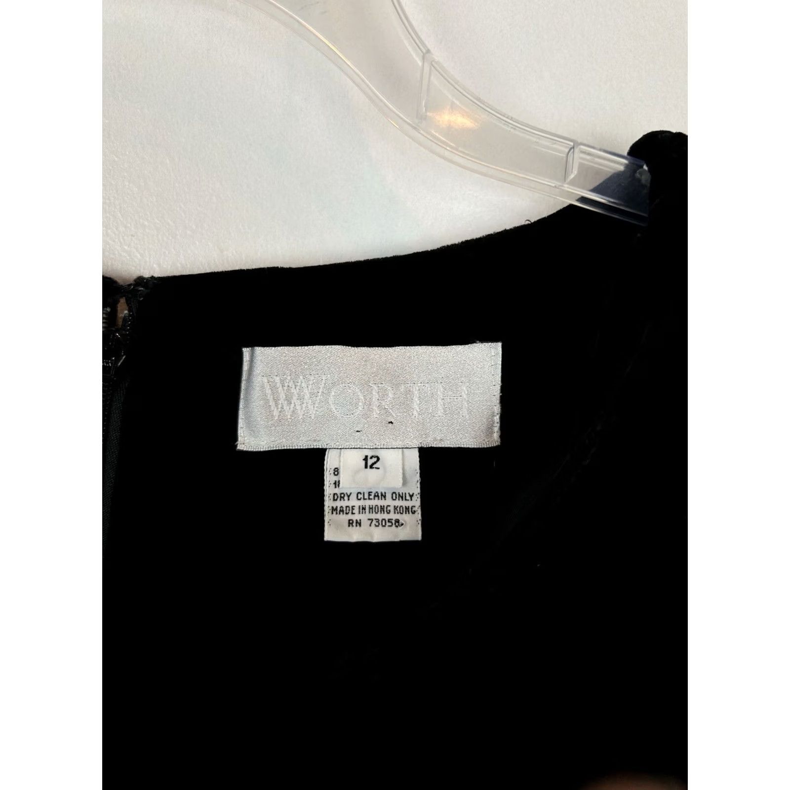 Vintage VINTAGE Black Velvet Midi Womens Short Sleeve Party Event Dress 12 Size 34" / US 12 / IT 48 - 7 Thumbnail