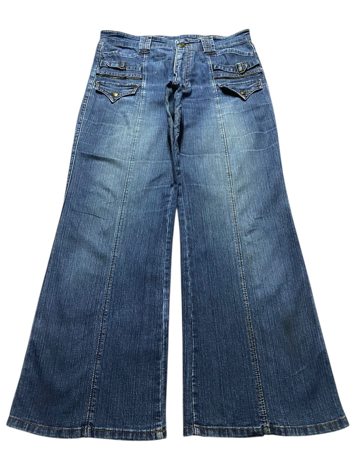 Japanese Brand Japanese Brand Advantage Blue Wash Baggy Jeans Size US 33 - 1 Thumbnail