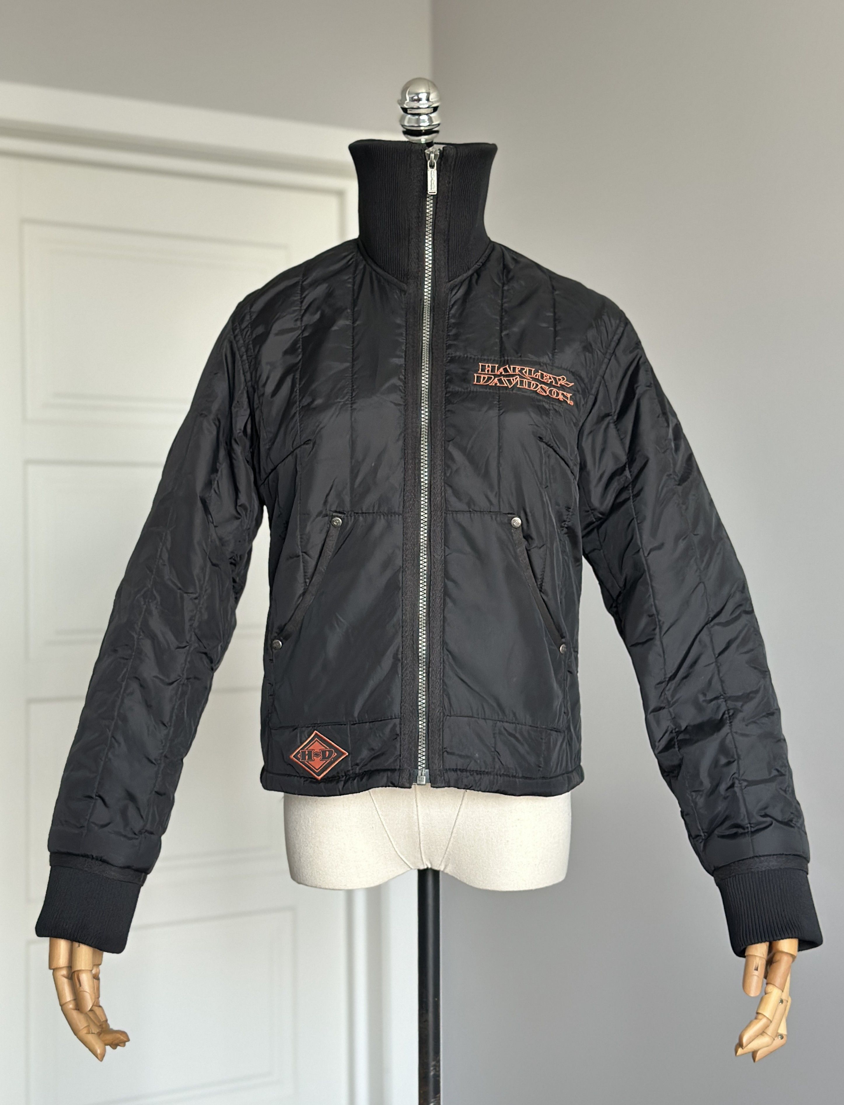 Harley Davidson HARLEY DAVIDSON Quilted Nylon Jacket S Motorcycle Clothing Size S / US 4 / IT 40 - 1 Thumbnail