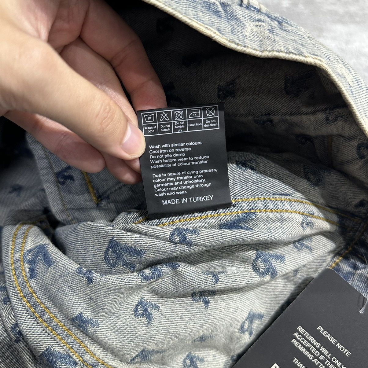 Represent Clo. Represent R4 Stone Wash Monogram Denim Jacket Size US L / EU 52-54 / 3 - 8 Thumbnail