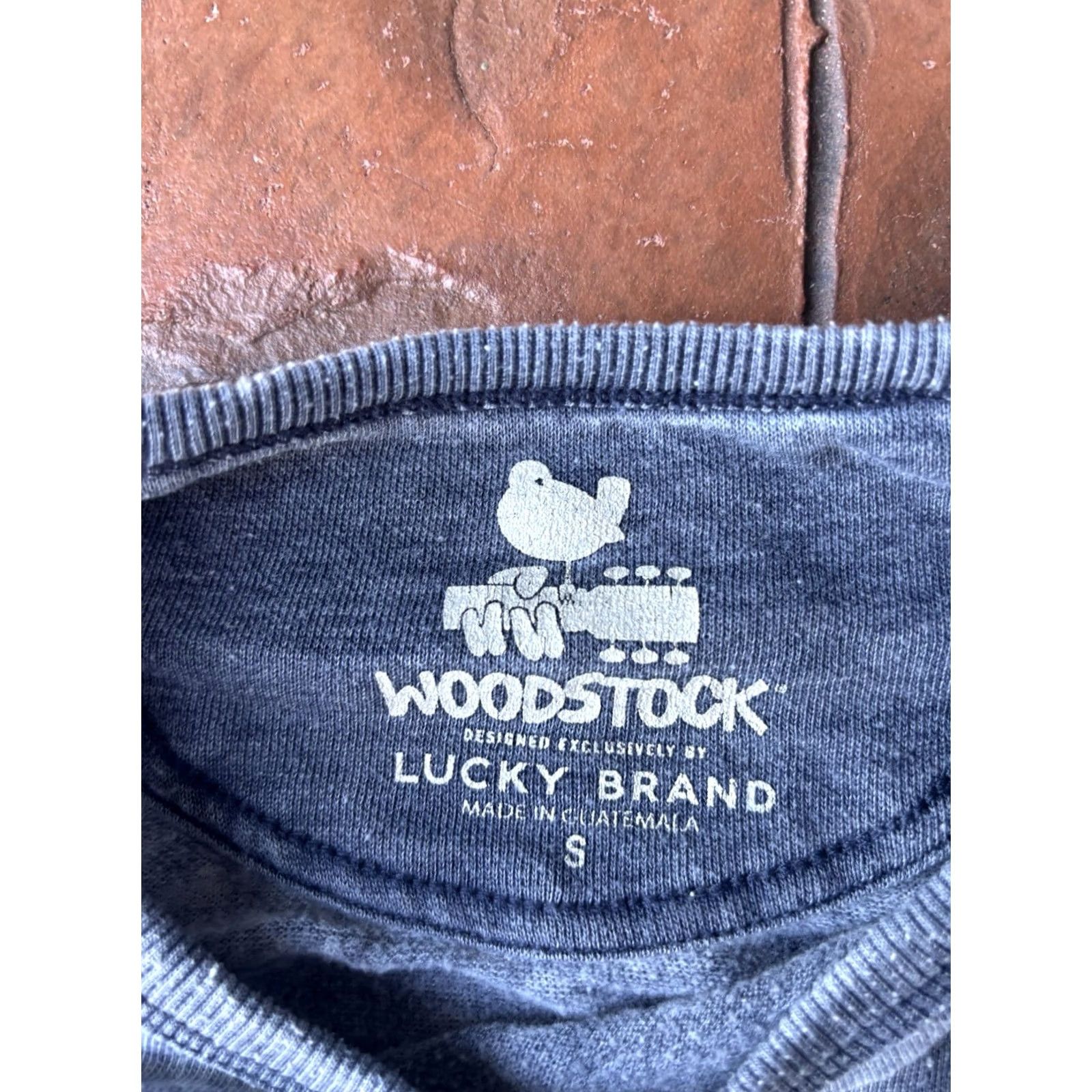 Lucky Brand Lucky Brand Woodstock Burnout Sweatshirt Small Gray Crewneck Festival Mens Shirt Sweater Hoodie Pullover Knit Cotton Logo Vintage No N/A Size US S / EU 44-46 / 1 - 2 Thumbnail