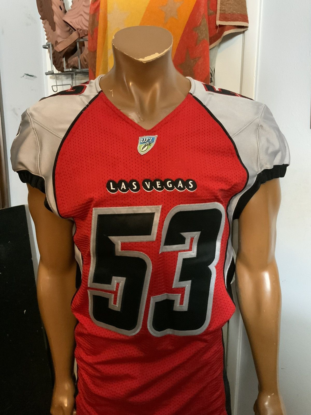 Other Las Vegas Locos Locomotives UFL Game Worn Football Jersey Size US L / EU 52-54 / 3 - 9 Thumbnail