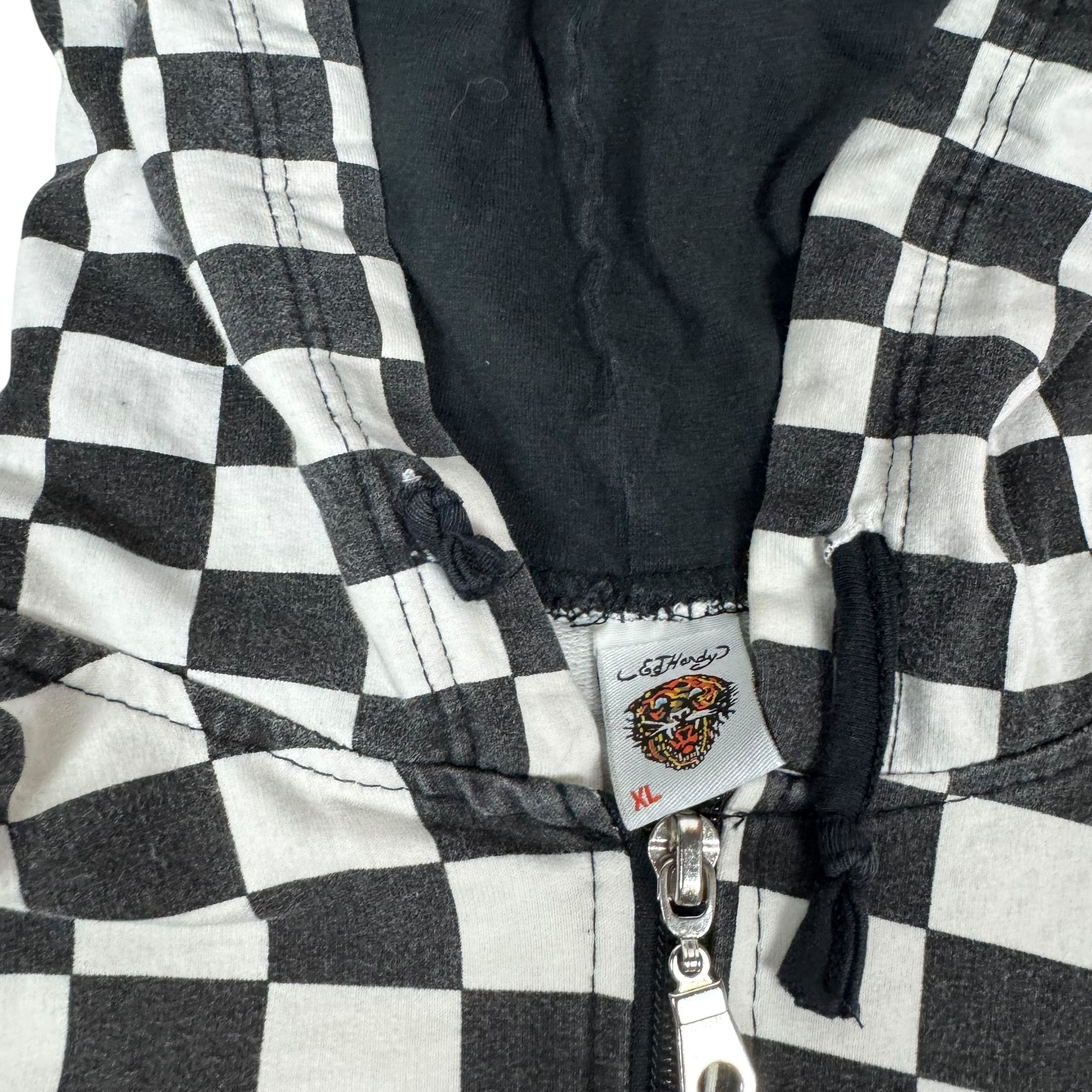 Ed Hardy Ed Hardy Vintage Zip Hoodie – Flaming Skull – XL Size XL / US 12-14 / IT 48-50 - 10 Thumbnail