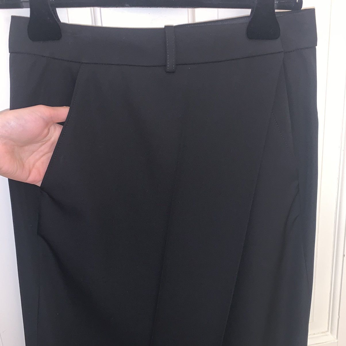 Balenciaga Balenciaga Slit Tailored Wool Midi Skirt Size 26" / US 2 / IT 38 - 8 Thumbnail