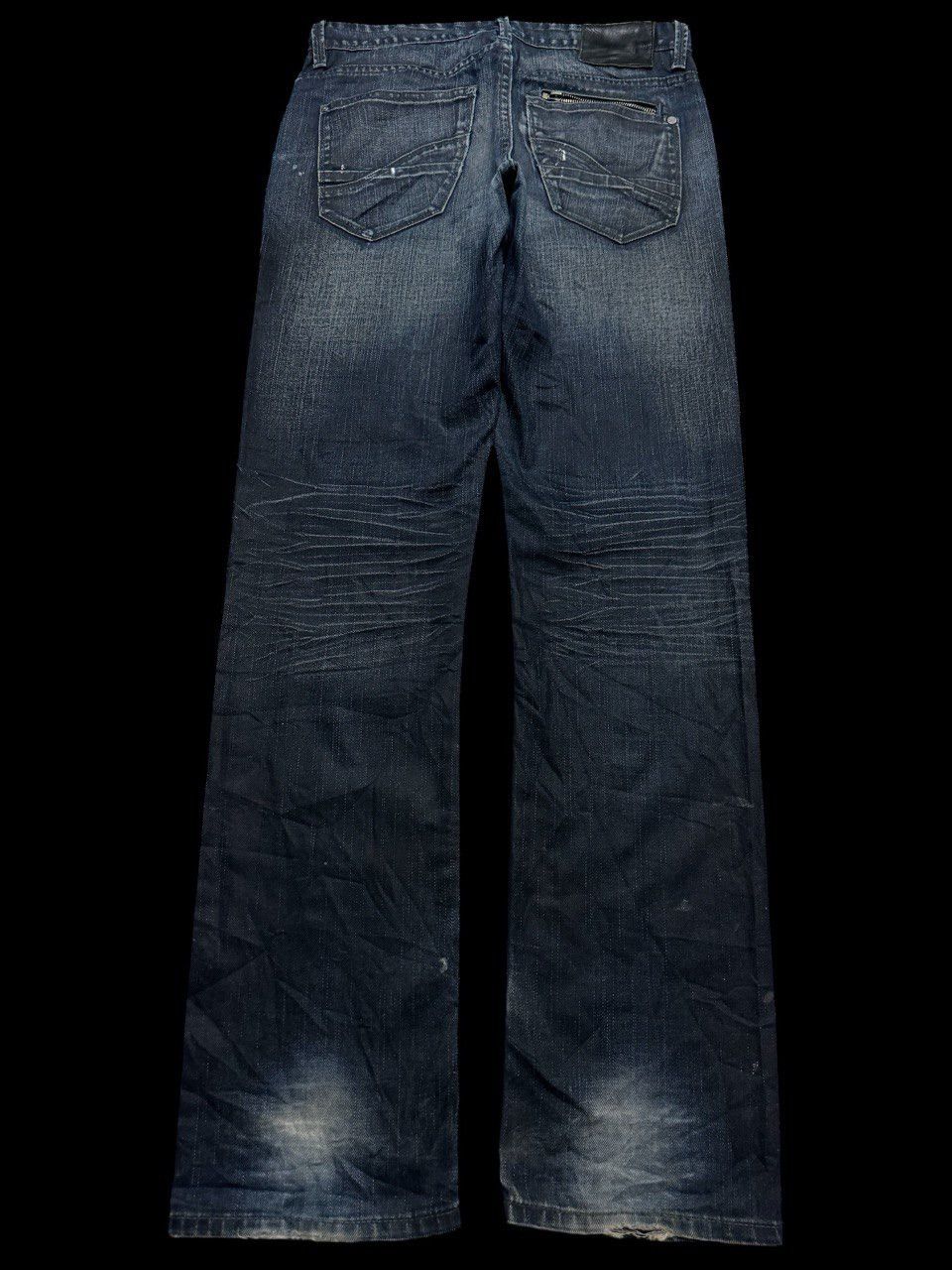 Other SICK Celio 🇯🇵 Insane Mudwash Distressed Whisker Dark Jeans Size US 32 / EU 48 - 2 Thumbnail