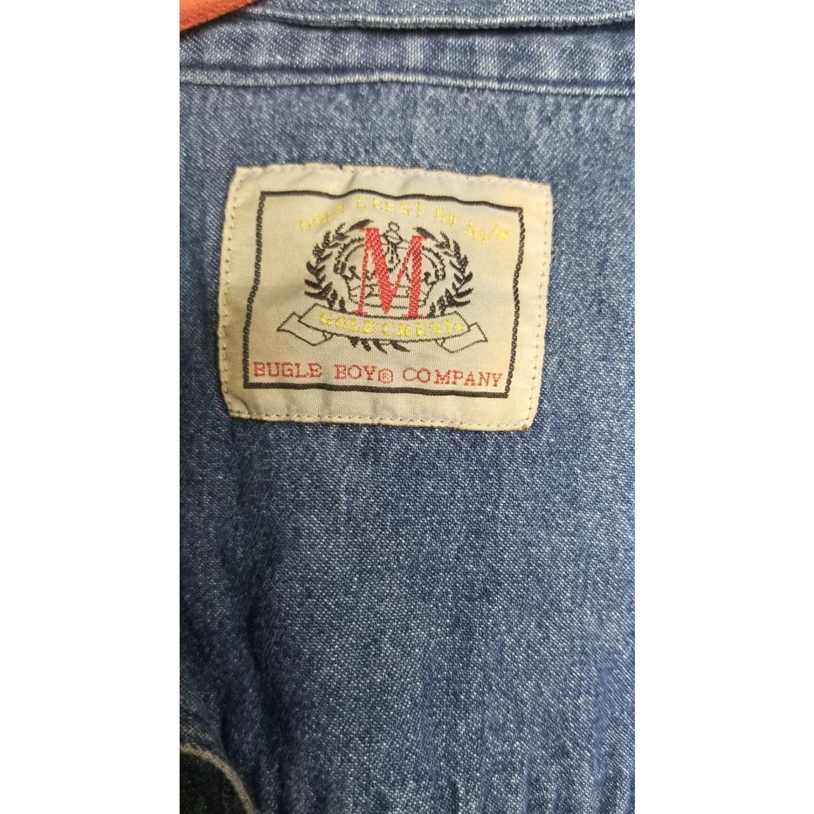 Bugle Boy VINTAGE Bugle Boy Women's Denim Plaid Button-Down Shirt L 90s Cowgirl Western Blue Ladies Top Size L / US 10 / IT 46 - 7 Thumbnail