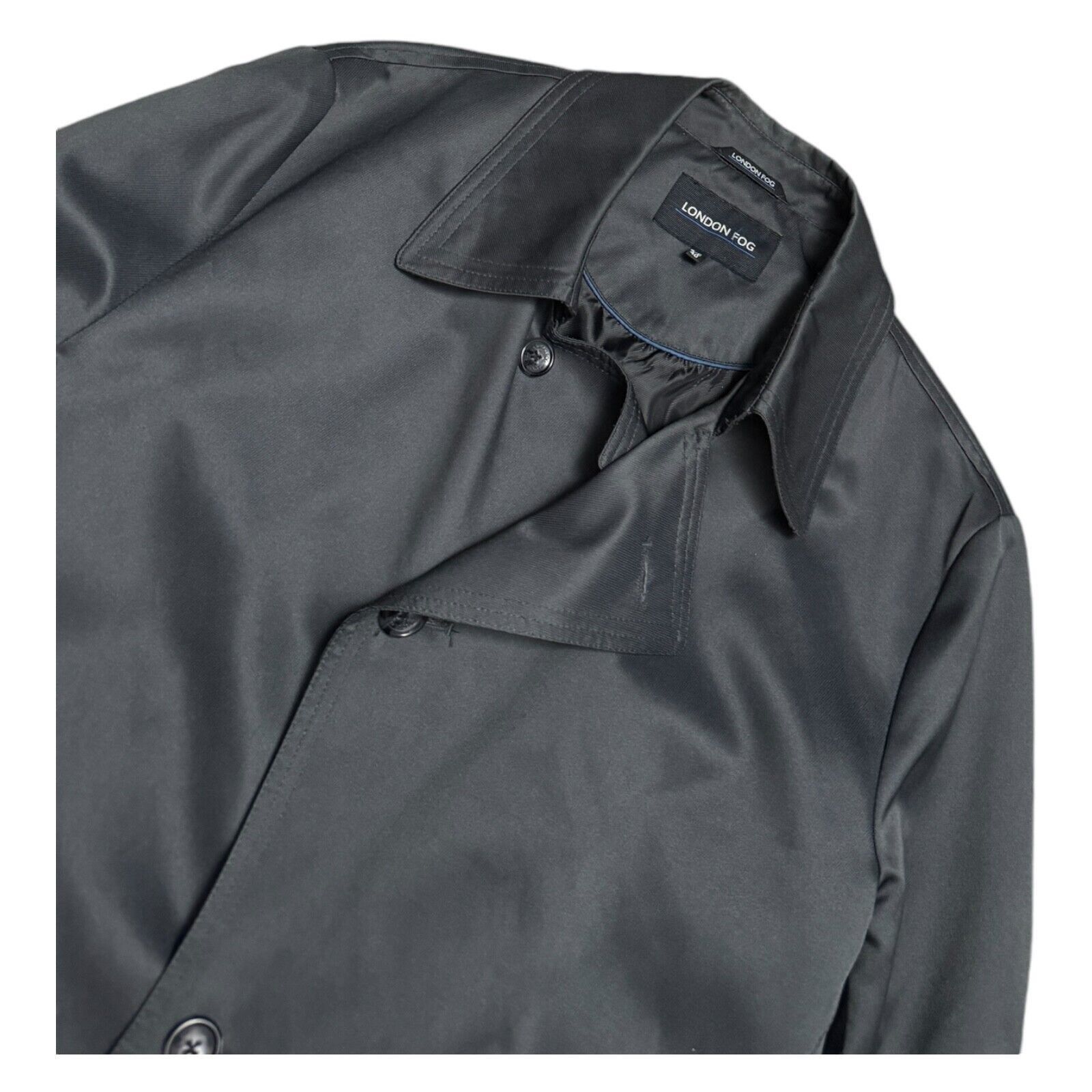 London Fog London Fog Lightweight Grey Long Trench Business Casual Coat Size US S / EU 44-46 / 1 - 4 Thumbnail