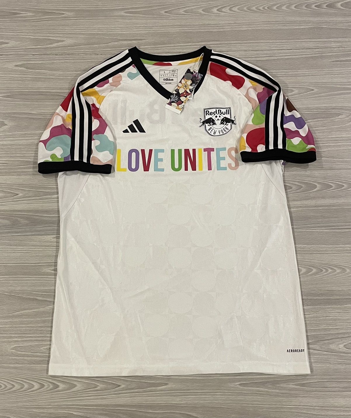 Adidas New! Adidas 2022 Red Bull New York Soccer Jersey Men’s Large Size US L / EU 52-54 / 3 - 1 Thumbnail