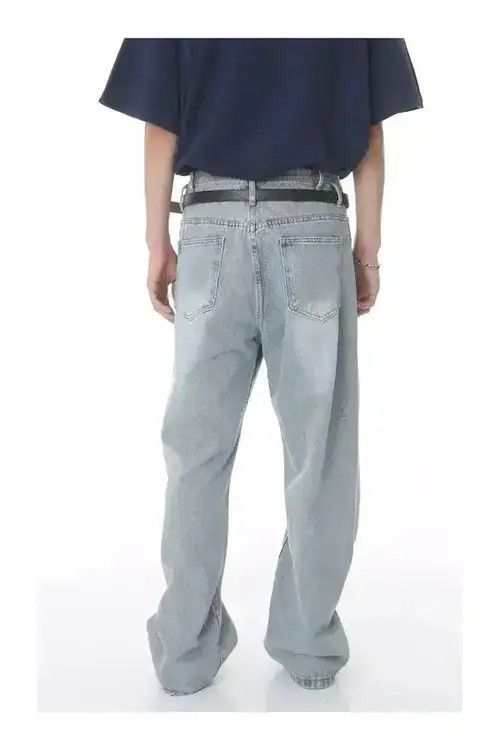 Designer × Japanese Brand × Jean Double Layer High Waist Light Blue Jean Size US 30 / EU 46 - 3 Thumbnail