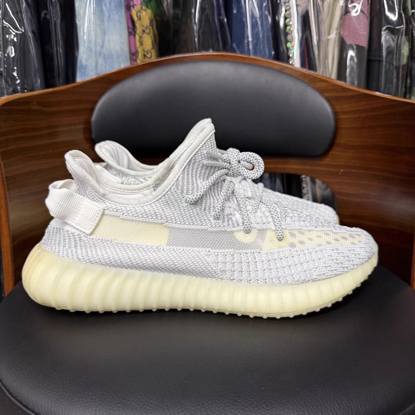 Adidas adidas Yeezy Boost 350 V2 "Static" (Non‑Reflective) K15 Size US 11.5 / EU 44-45 - 4 Thumbnail